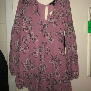 Pink floral F21 dress